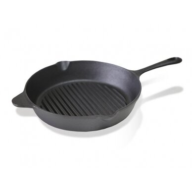 Apvali Keptuvė grill 30x6 cm (ketаus), Fissman