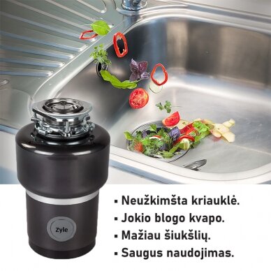 Maisto atliekų smulkintuvas ZY005WD 4