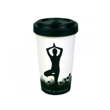 Puodelis 500ml  „BAMBOO YOGA"