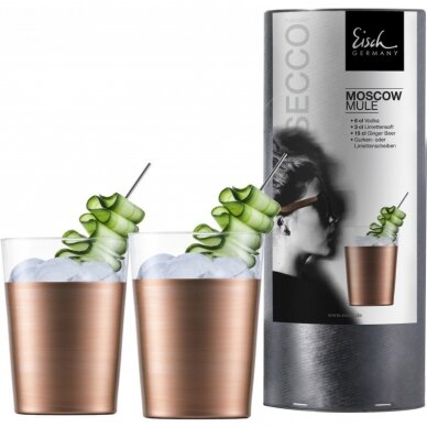 Taurės „ Moscow Mule" 2vnt (varis) dovanų dėžutėje