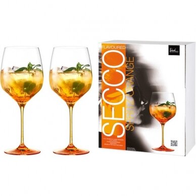 Taurės „Sprits Orange" , 2vnt., 24,3cm, 640ml dovanų dėžutėje